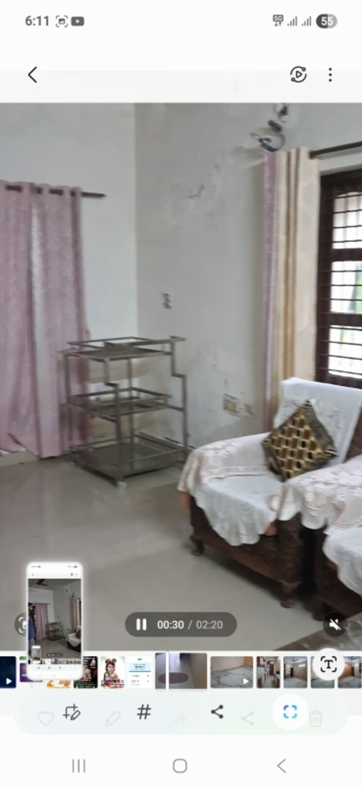 Living Room, sector 28 2 Bedroom 250 Sq.Yd. Builder Floor In Sector 28 Faridabad 9077951