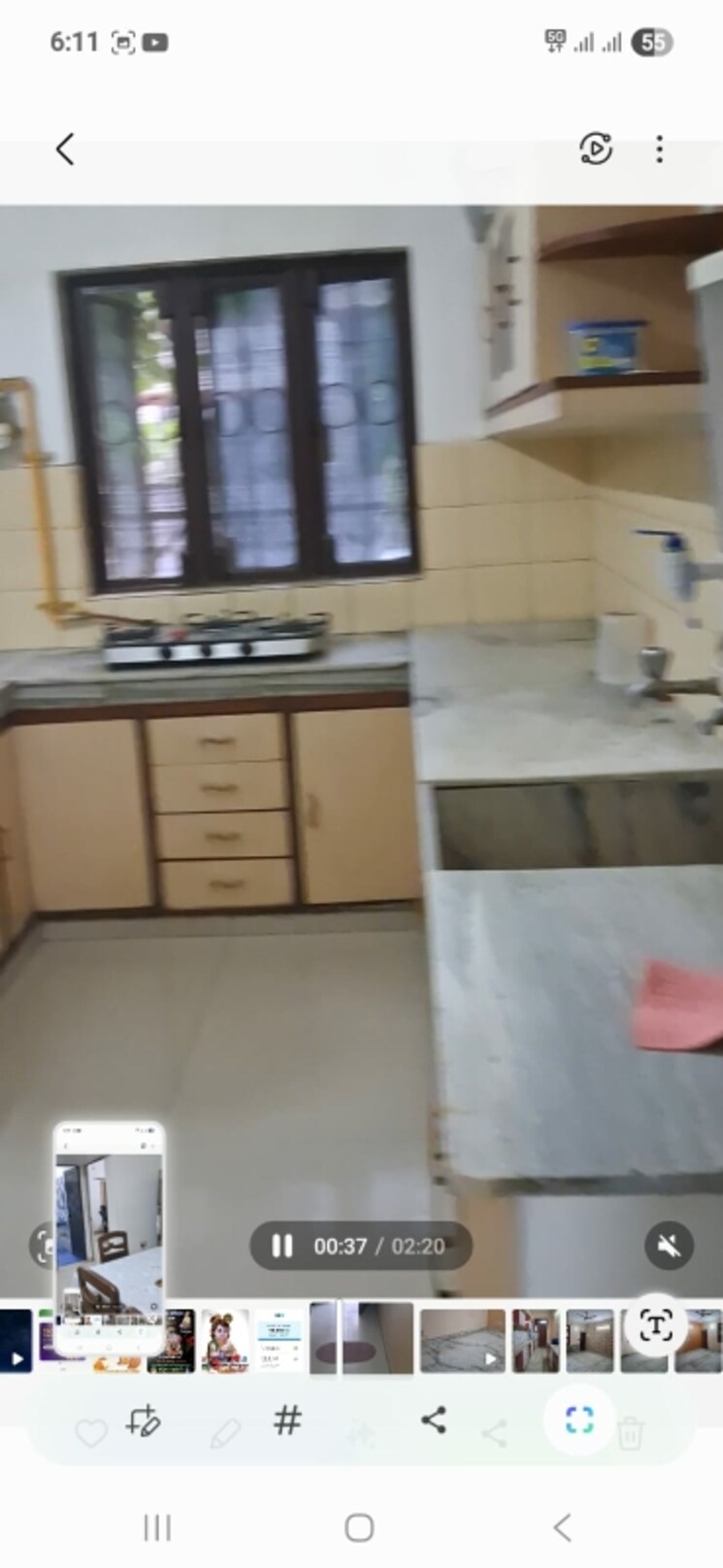 Kitchen, sector 28 2 Bedroom 250 Sq.Yd. Builder Floor In Sector 28 Faridabad 9077951