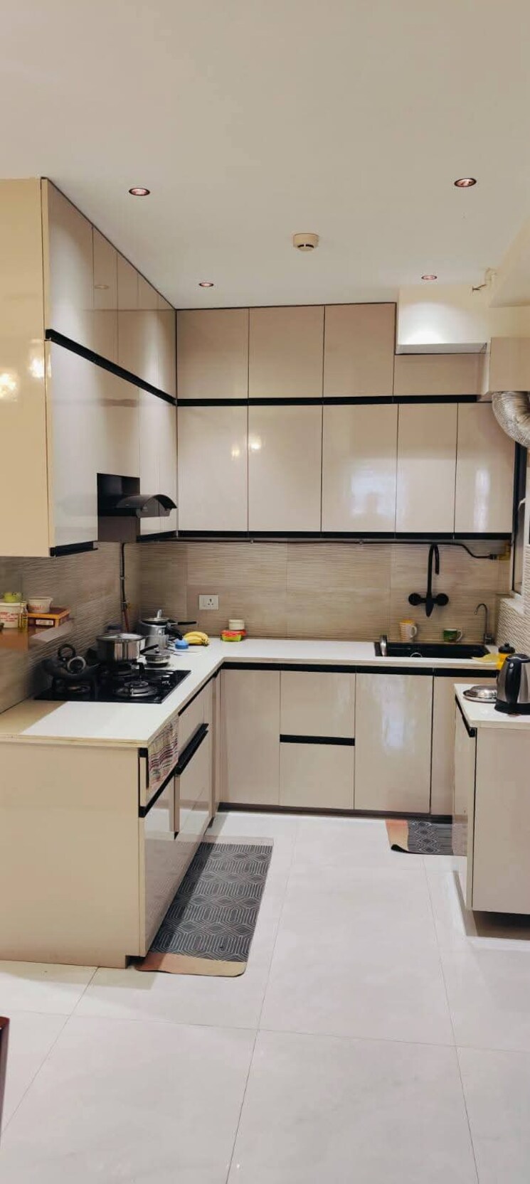 Kitchen, vvip-homes 2 Bedroom 1060 Sq.Ft. Apartment In Gaur City 2 Greater Noida 9078150