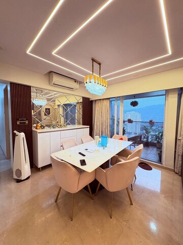 Furnished Amenities in 3 BHK Apartment at Soham Crystal Spires, Ghodbunder Road – for Rent