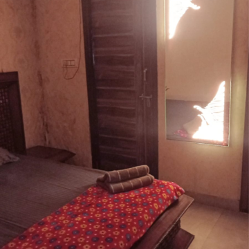 Bedroom in 1 BHK Builder Floor at Greater Kailash I – for Rent
