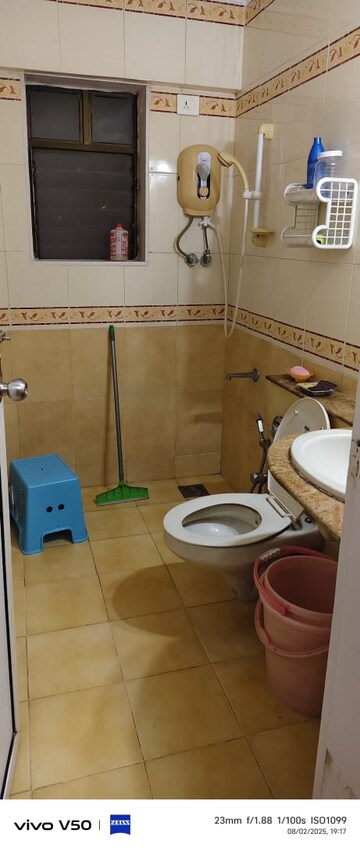Attached Bathroom in 2 BHK Apartment at Jasmine Tower, Vasant Vihar – for Rent