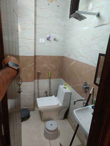 Bathroom in 2 BHK Builder Floor at Vipin Garden – for Rent