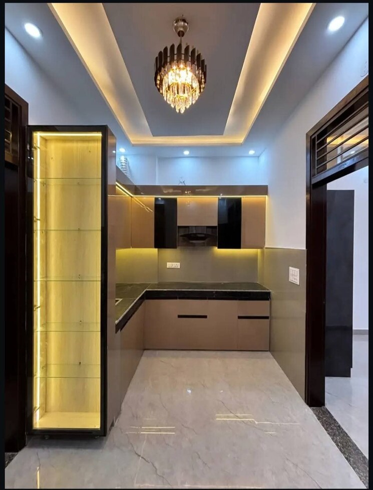 Kitchen, meet-apartments 2.5 Bedroom 750 Sq.Ft. Builder Floor In Burari Delhi 9078873