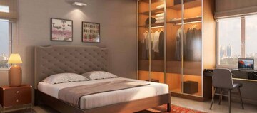 Bedroom in 2.5 BHK Apartment at Brigade Citadel, Moti Nagar – for Rent