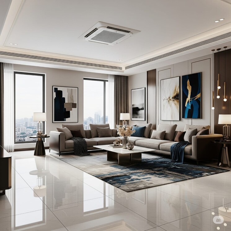 Living Room, one-indiabulls 2 Bedroom 1500 Sq.Ft. Apartment In Sector 104 Gurgaon 9079109