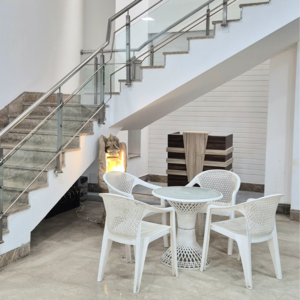 Staircase in 5 BHK Villa at Chattarpur – for Sale