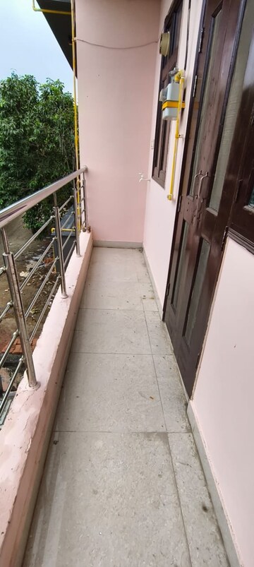 Balcony in 2 BHK Builder Floor at Indraprastha – for Rent