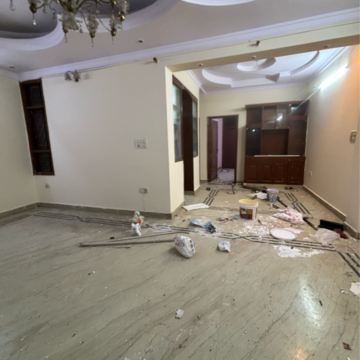 Living Room in 3 BHK Builder Floor at Rohini Sector 16 – for Rent
