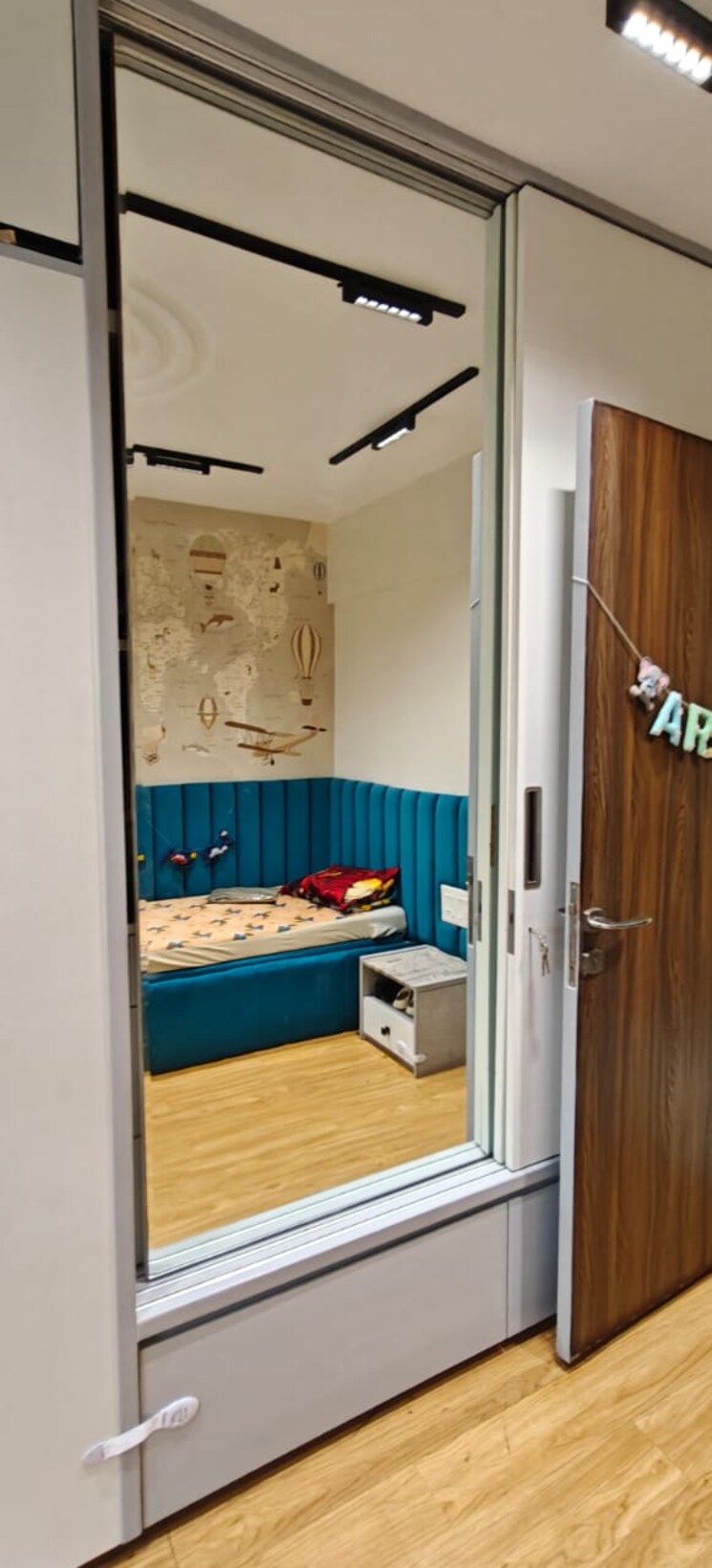 Bedroom, goel-ganga-liviano 3 Bedroom 1650 Sq.Ft. Apartment In Kharadi Pune 9079294