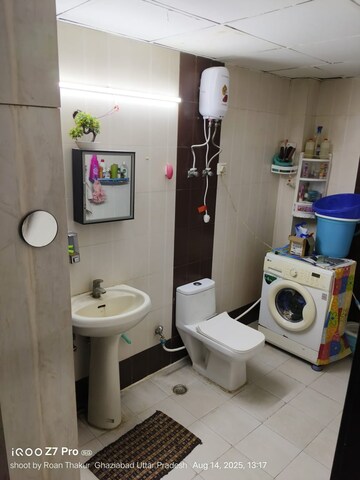 Bathroom in 3 BHK Apartment at Ajnara Gen X, Dundahera – for Rent