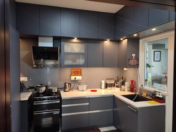 Kitchen in 3.5 BHK Apartment at Puravankara Palm Beach, Hennur – for Rent