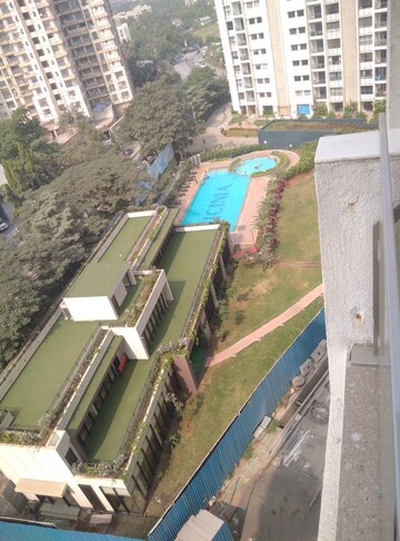 Balcony in 3 BHK Apartment at Shapoorji Pallonji Vicinia, Powai – for Rent