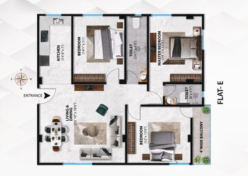 Floor Plan in 3 BHK Apartment at Pradhan Nagar – for Sale