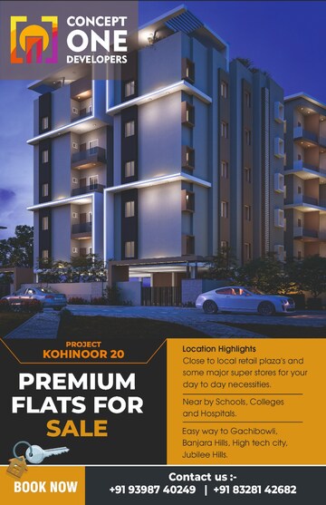 3 BHK Apartment – Exterior View View at Alkapoor - for Sale