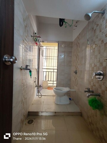 Bathroom in 2 BHK Apartment at Shree Nandanvan homes, Kalwa – for Rent