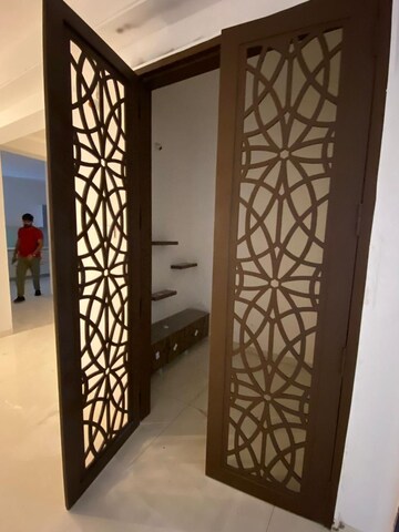 Living Room in 3 BHK Apartment at Rajapushpa Regalia, Kokapet – for Rent