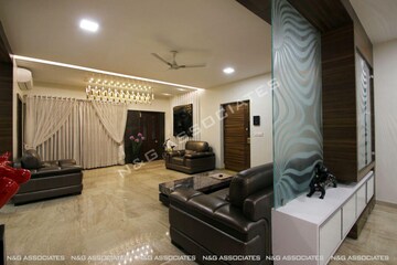 Living Room in 3 BHK Apartment at Jubilee Hills – for Sale