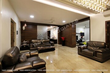 Living Room in 3 BHK Apartment at Jubilee Hills – for Sale