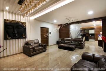 Living Room in 3 BHK Apartment at Jubilee Hills – for Sale