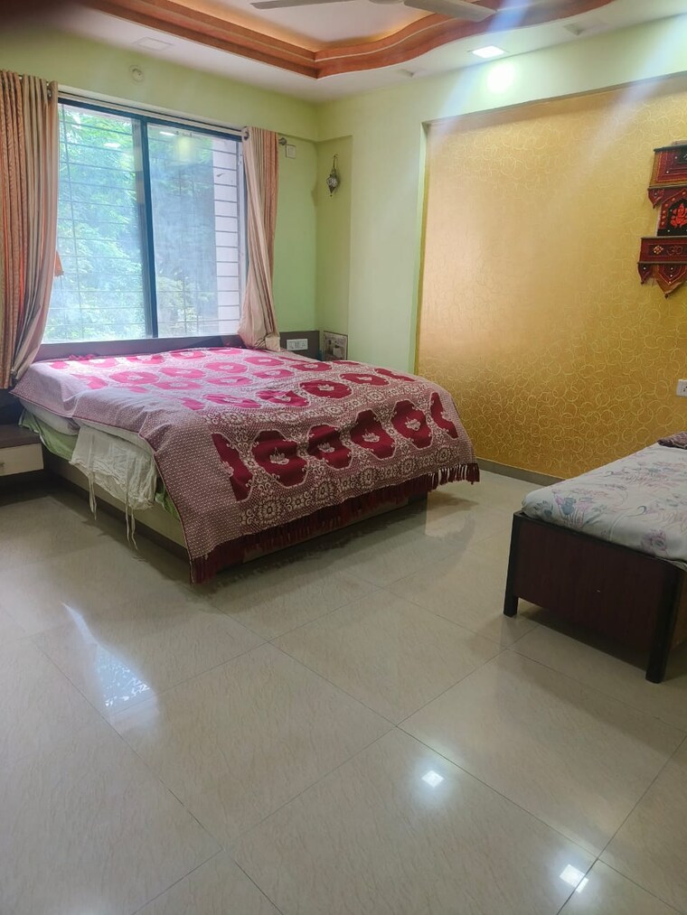Bedroom, nisarg-akash 3 Bedroom 1350 Sq.Ft. Apartment In Pimple Nilakh Pune 9080322