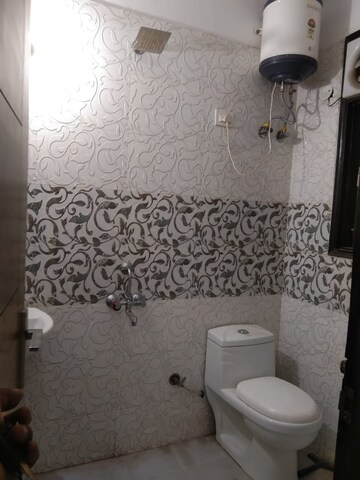 Bathroom in 4 BHK Apartment at Chattarpur – for Rent