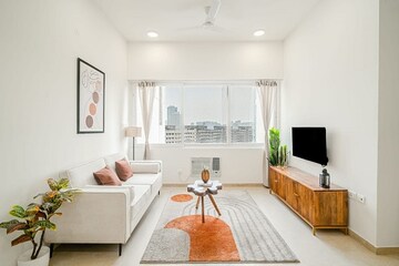 Living Room in 2 BHK Apartment at Runwal Greens, Mulund West – for Sale