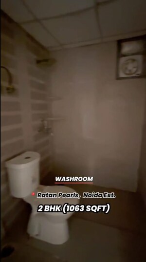Bathroom in 2 BHK Apartment at Ratan Pearls, Sector 16 Greater Noida – for Sale