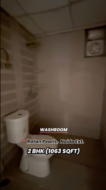 Bathroom in 2 BHK Apartment at Ratan Pearls, Sector 16 Greater Noida – for Sale