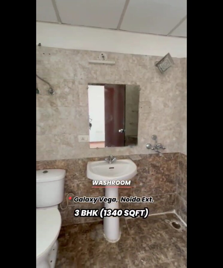 Attached Bathroom, galaxy-vega 3 Bedroom 1340 Sq.Ft. Apartment In Tech Zone 4 Greater Noida Greater Noida 9080531