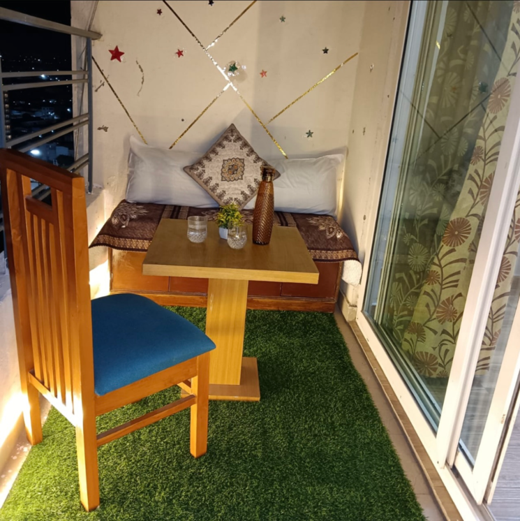 Balcony, paramount-golf-forest-studio-apartments-oak-towe Studio 651 Sq.Ft. Apartment In Upsidc Site C Greater Noida 9080761