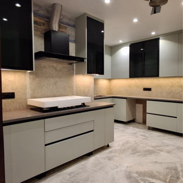 Kitchen in 4 BHK Builder Floor at New Rajinder Nagar – for Sale