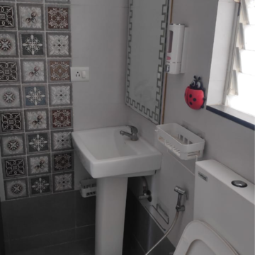 Bathroom in 2 BHK Apartment at Nagori Sai Vatika, Madhav Nagar – for Rent