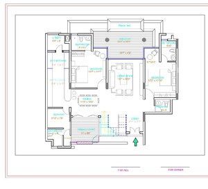 Floor Plan in 5 BHK Apartment at Nitesh Logos, Mg Road – for Sale