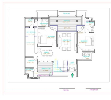Floor Plan in 5 BHK Apartment at Nitesh Logos, Mg Road – for Sale