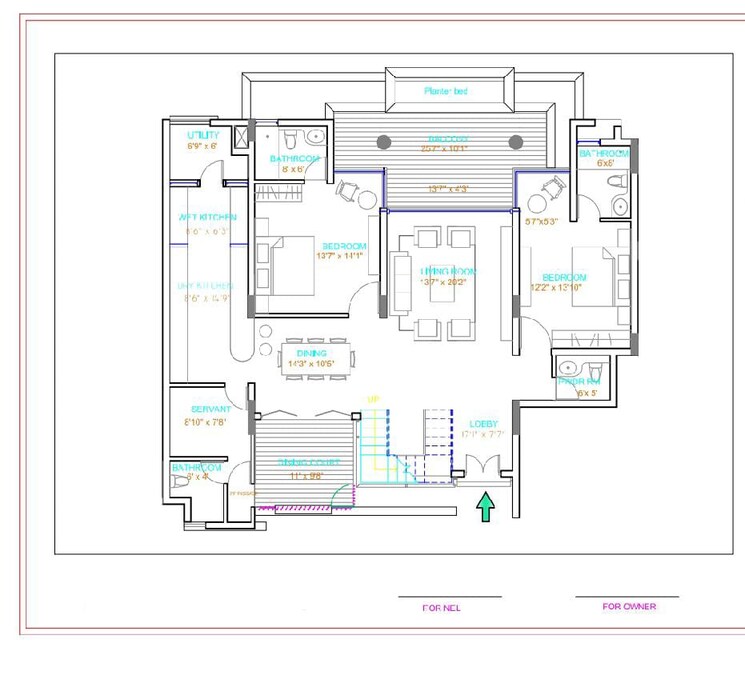 Floor Plan, nitesh-logos 5 Bedroom 6176 Sq.Ft. Apartment In Mg Road Bangalore 9081456
