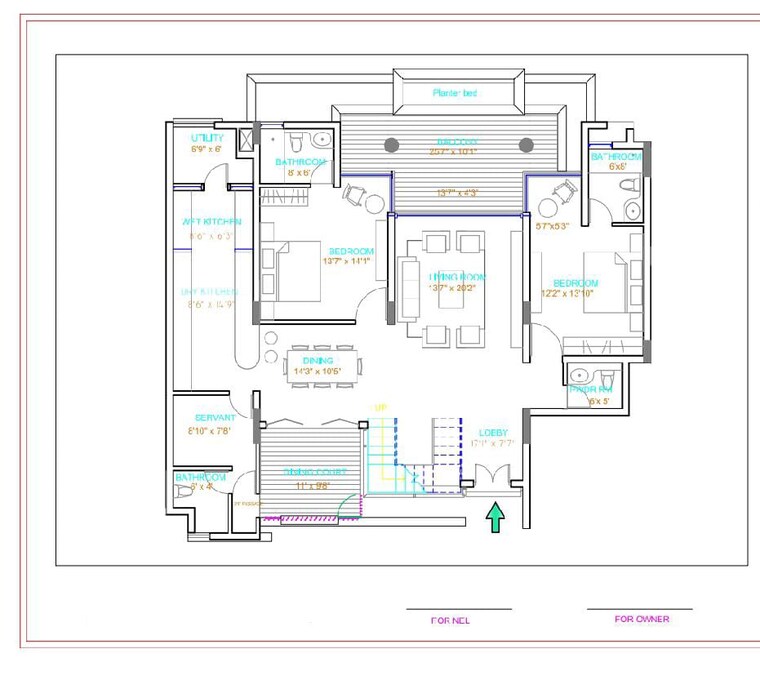 Floor Plan, nitesh-logos 5 Bedroom 6176 Sq.Ft. Apartment In Mg Road Bangalore 9081456