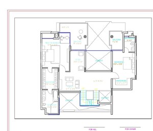Floor Plan in 5 BHK Apartment at Nitesh Logos, Mg Road – for Sale