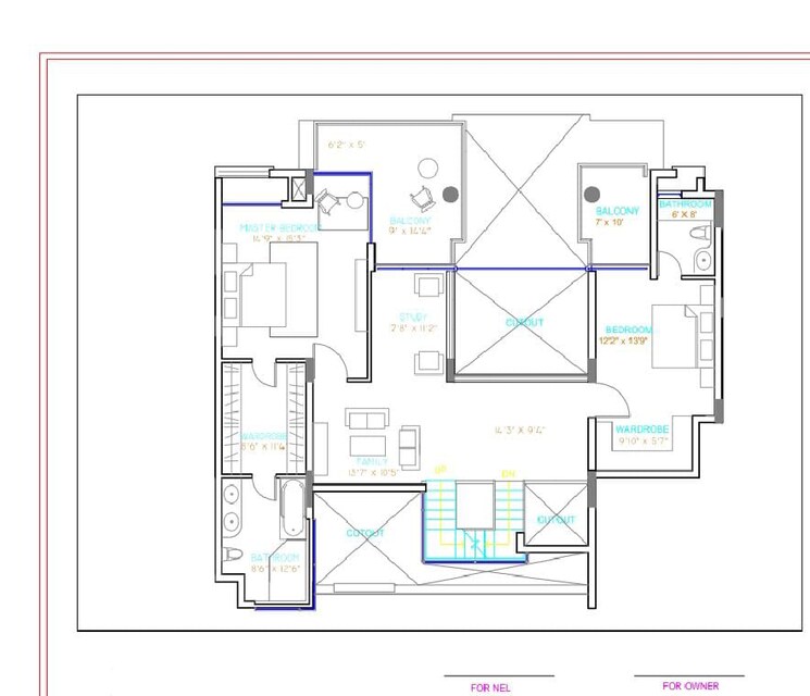 Floor Plan, nitesh-logos 5 Bedroom 6176 Sq.Ft. Apartment In Mg Road Bangalore 9081456