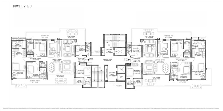 Floor Plan, vvip-addresses-greater-noida-west 4 Bedroom 4545 Sq.Ft. Apartment In Sector 12 Greater Noida Greater Noida 9081448