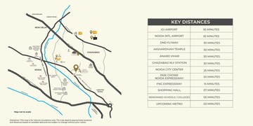 4 BHK Apartment – Map Location View at VVIP Addresses Greater Noida West, Sector 12 Greater Noida - for Sale