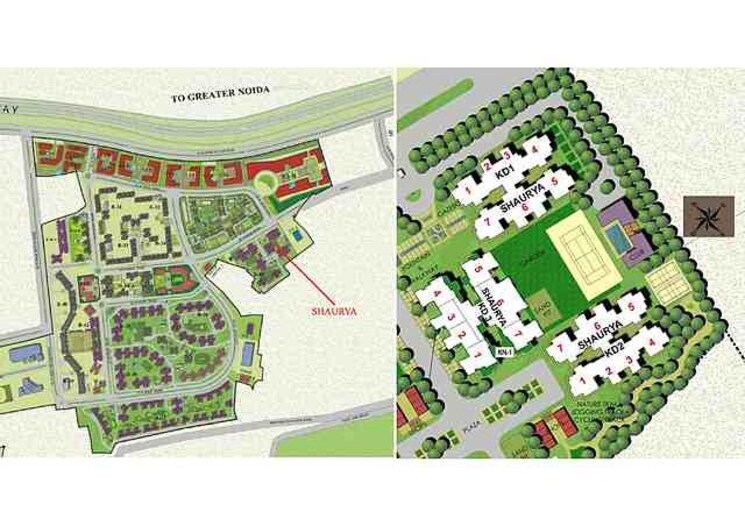 Master Plan, jaypee-klassic-shaurya 2 Bedroom 1125 Sq.Ft. Apartment In Sector 134 Noida 9081133