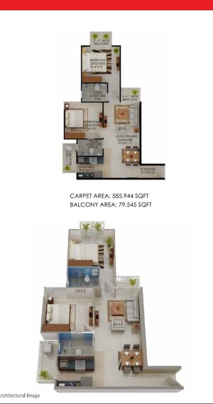 2 BHK Apartment For Sale in Signature Global The Millennia, Sector 37d