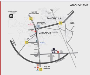  Plot – Map Location View at Central Town, Vip Road - for Sale