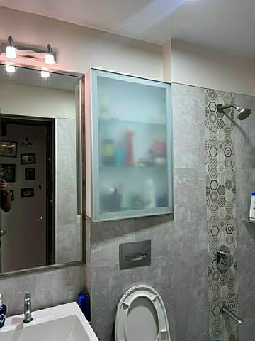 Bathroom in 1 BHK Apartment at Dindoshi Onkar CHS, Malad East – for Rent