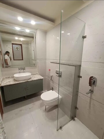 Bathroom in 3 BHK Builder Floor at Saket – for Rent