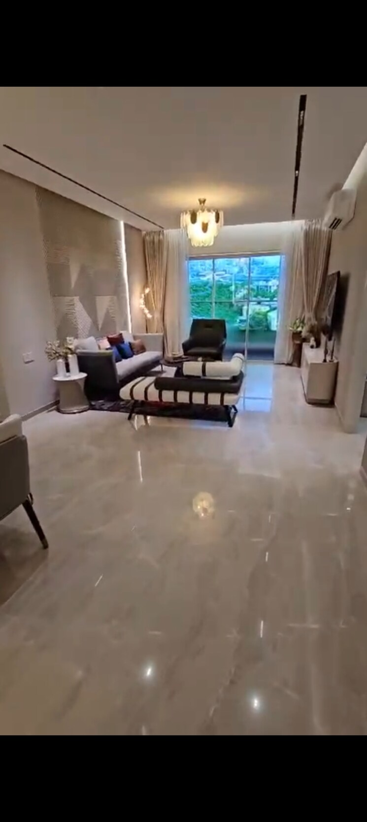 Living Room, atul-life 3 Bedroom 1075 Sq.Ft. Apartment In Mulund West Mumbai 9081947