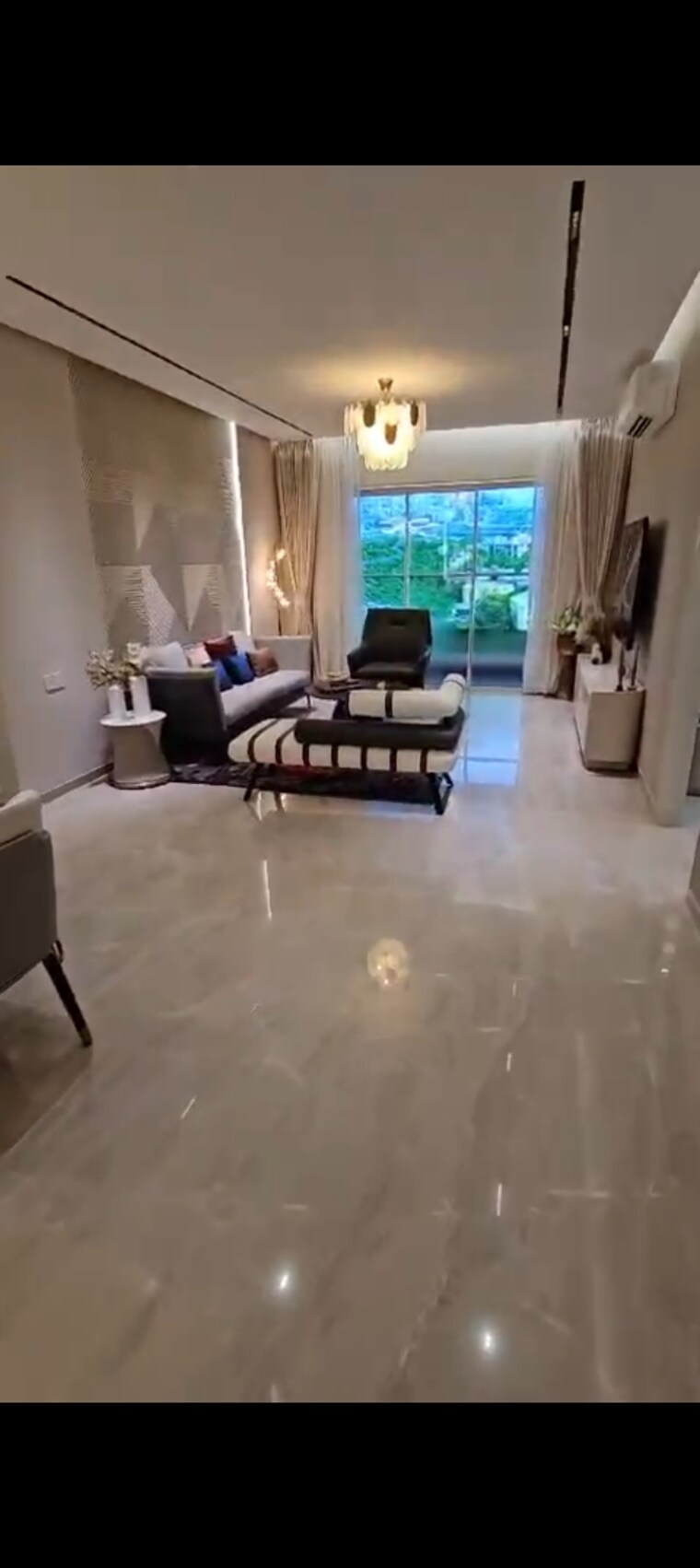 Living Room, atul-life 3 Bedroom 1075 Sq.Ft. Apartment In Mulund West Mumbai 9081947