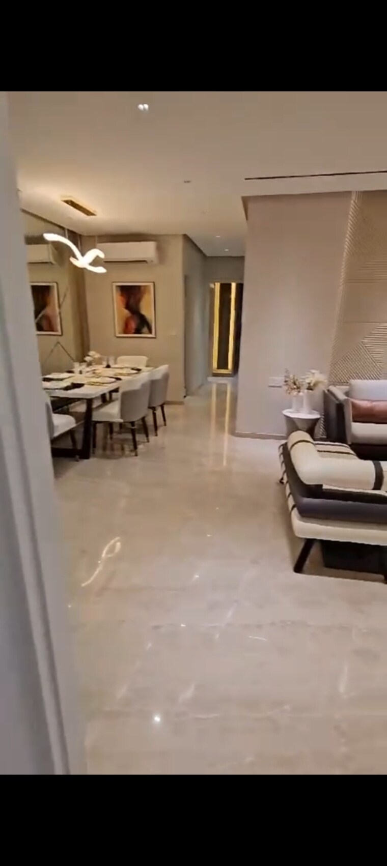 Living Room, atul-life 3 Bedroom 1075 Sq.Ft. Apartment In Mulund West Mumbai 9081947