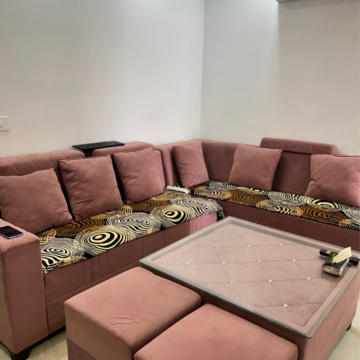Living Room in 3 BHK Builder Floor at Freedom Fighters Enclave – for Rent